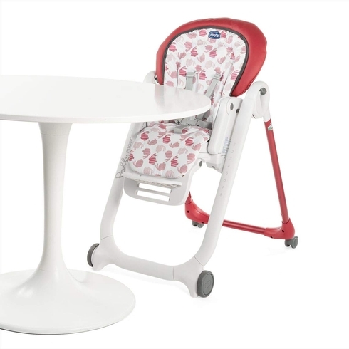 Chicco polly progress highchair red