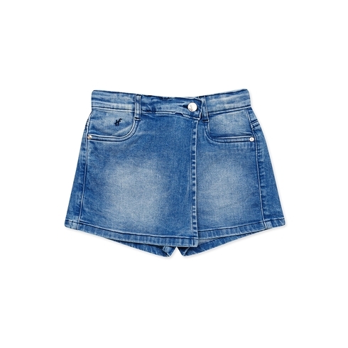 h by hamleys girls heritage denim shorts- blue
