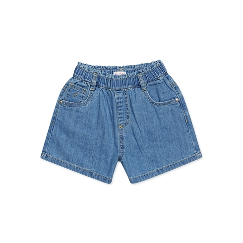 h by hamleys girls summer denim shorts- blue
