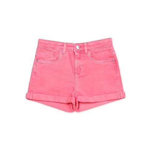 h by hamleys girls summer denim shorts- pink