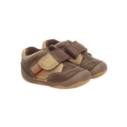 Boys First Walker Shoes - Brown