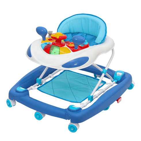 Comdaq 2 in 1 car musical walker blue