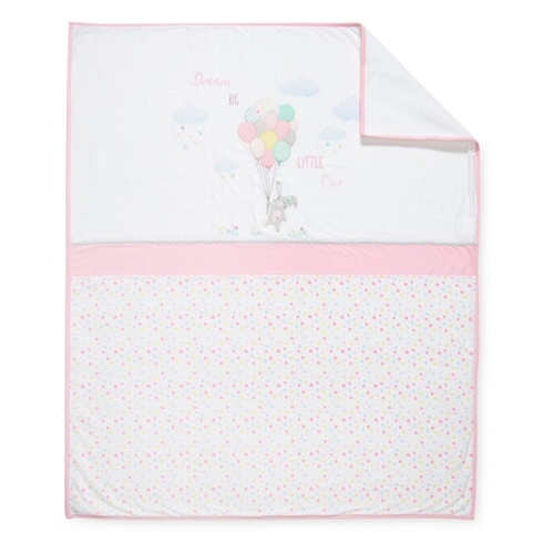 Mothercare confetti party coverlet pink