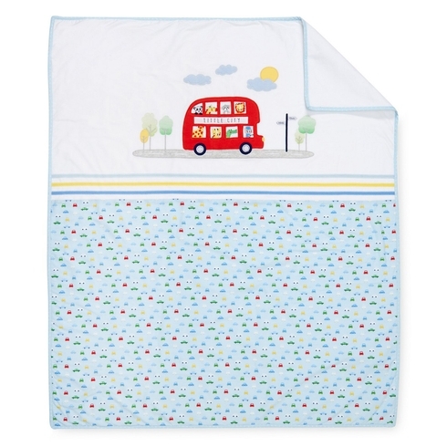 Mothercare on the road coverlet blue