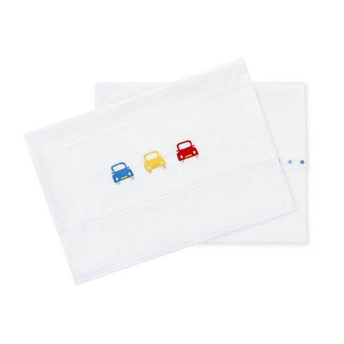 Mothercare on the road flat cot bed sheets blue pack of 2