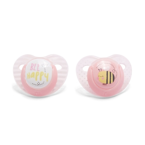 Mothercare orthodontic soothers pink pack of 2