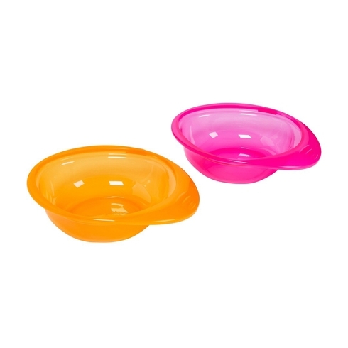 Mothercare first tastes weaning bowls pink pack of 2