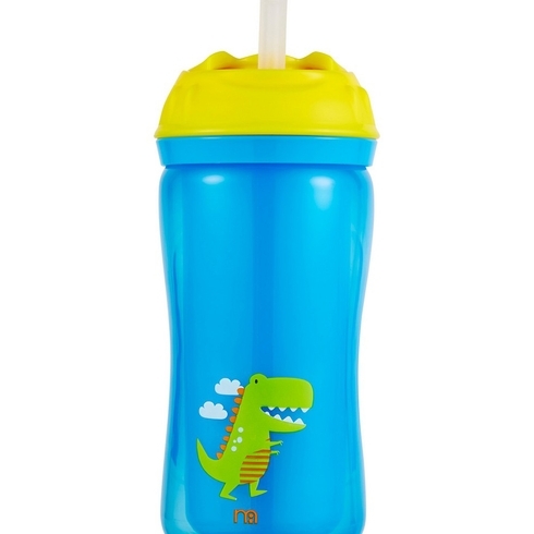 Mothercare insulated flexi straw cup blue 340ml