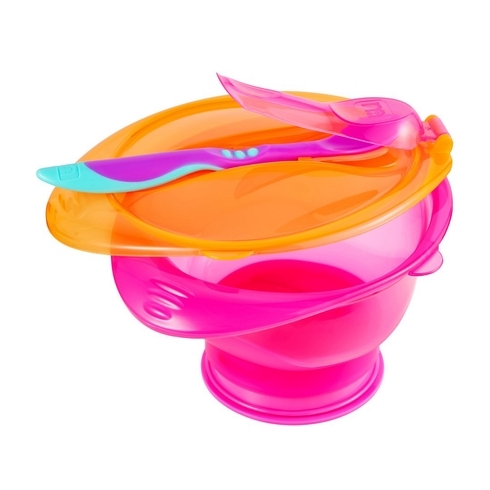 Mothercare twist & lock suction bowl set pink