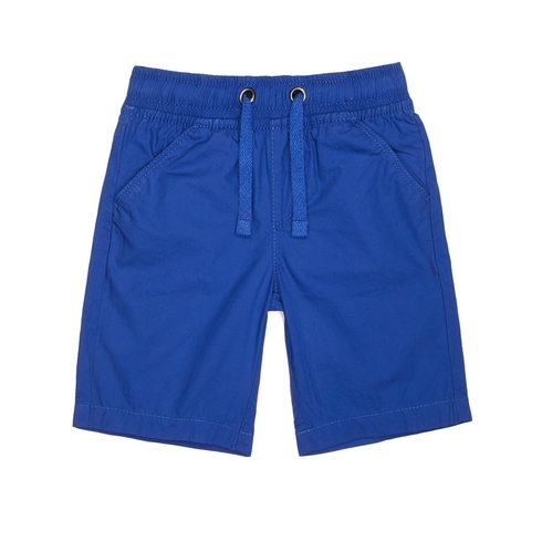 Blue Poplin Shorts