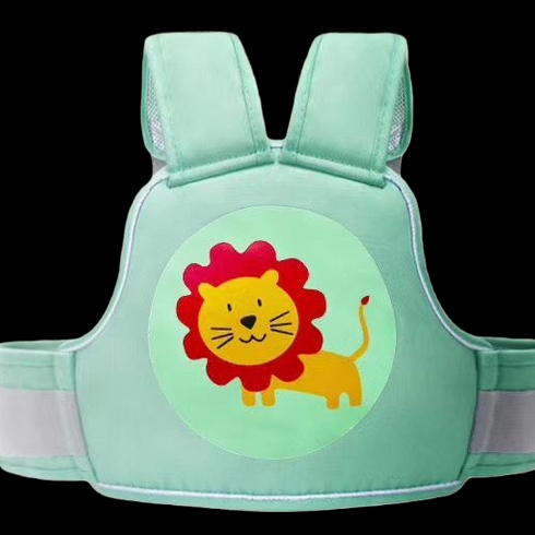 Polka tots lion two wheeler baby carrier multicolor
