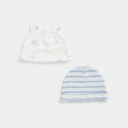 Mothercare Boys Hat -Pack Of 2 -White