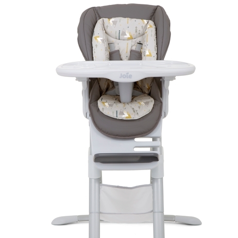 Joie geometric mountains mimzy spin 3 in 1 baby high chair white & grey