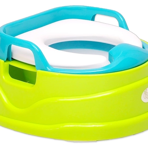 R for rabbit ding dong potty seat & chair green & blue