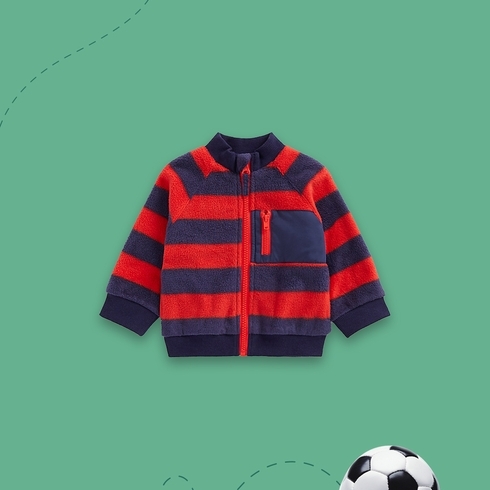 Boys Full Sleeves Sweatshirts Striped-Multicolor