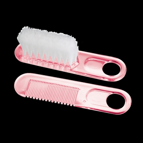 Farlin comb & brush set pink