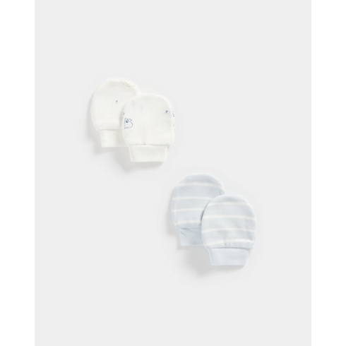 Mothercare Boys My First Collection Mitt-Pack of 2-Blue