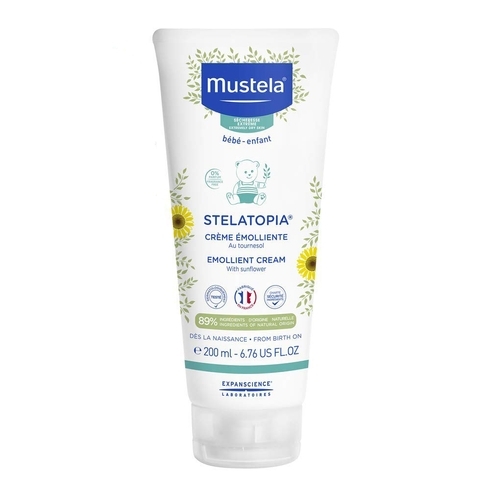 Mustela emollient cream white 200ml 