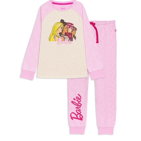 Girls Full Sleeves Pyjama & T-shirt set -Pack of 2-Pink