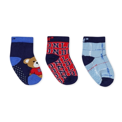 H by Hamleys Boys socks pack of 3- multicolour