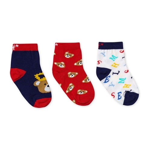 H by Hamleys Boys  socks pack of 3- multicolour