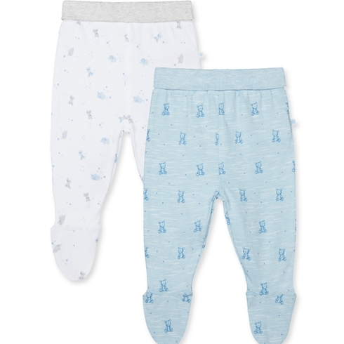 My First Bear And Elephant Leggings With Feet – 2 Pack