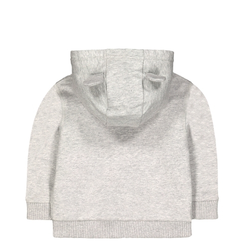 Boys Full Sleeves Hooded Sweatshirt 3D Details - Grey