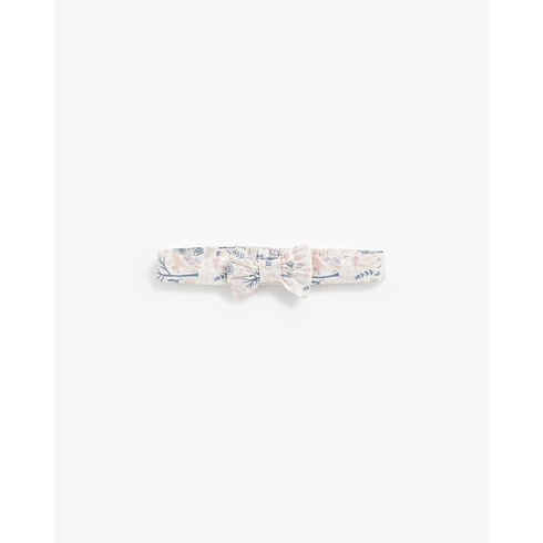 Girls Headbands Printed Bow Detail - Multicolor
