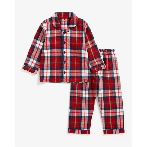 Boys Full Sleeves Pyjama Set Woven-Multicolor