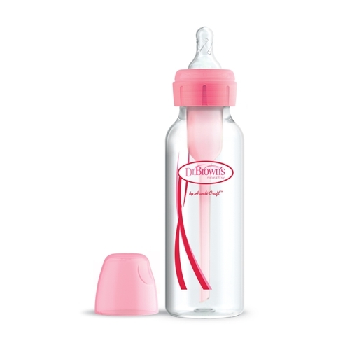 Dr. Brown's Narrow Baby Bottle Pink 250ml 