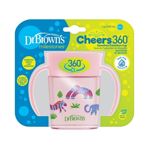Dr. Brown's Cheers 360 Cup Pink