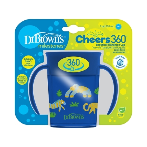 Dr. Brown's Cheers 360 Cup Blue