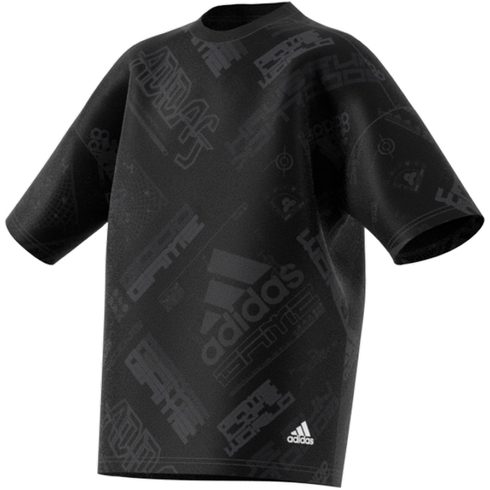Adidas Unisex Arkd3 Allover Printed  T-Shirts-Black
