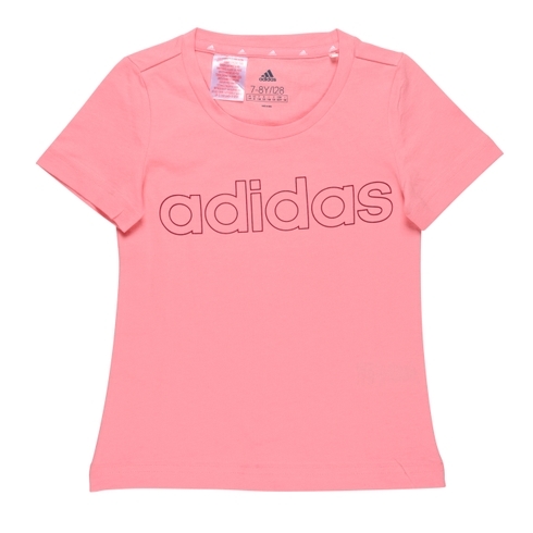 Adidas Girls  Essentials Logo  T-Shirts-Pink