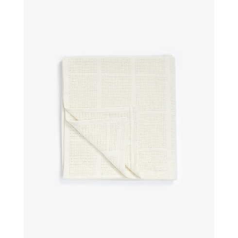 Mothercare essentials cot bed cellular blanket cream