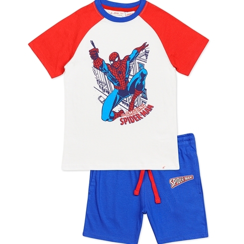 h by hamleys boys pyjama short  set- multi colour