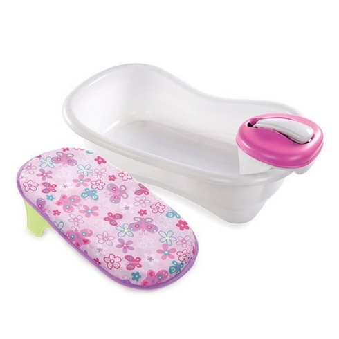Summer infant newborn to toddler bath center & shower pink