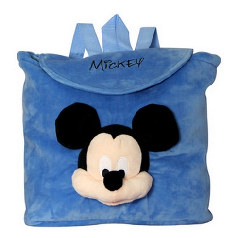 Disney mickey character face on bag multicolor