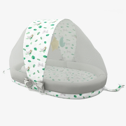 Fancy fluff koala baby mosquito net set beige