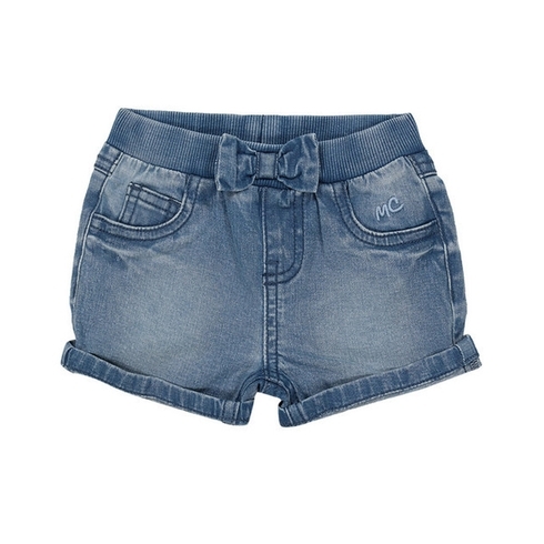 Girls Shorts-Washed Denim