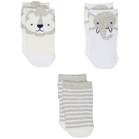 Unisex Animal Socks - 3 Pack - Multicolor