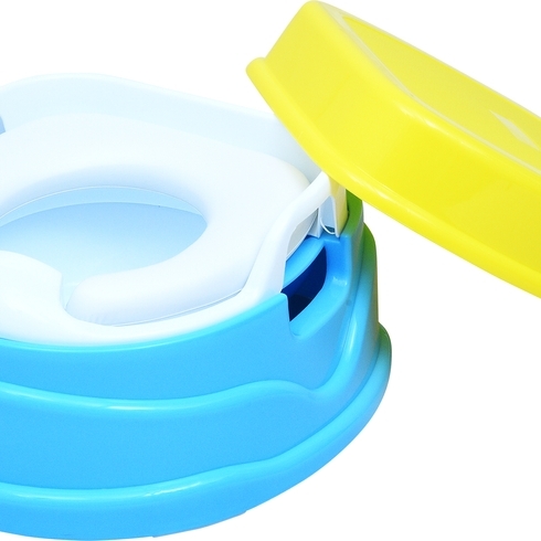 R for rabbit ding dong convertible 4 in 1 potty training seat yellow & blue