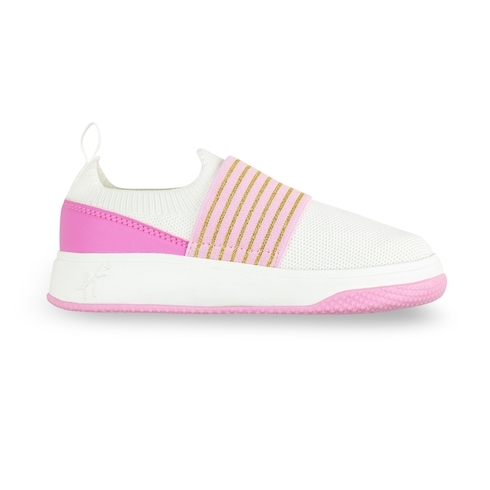 H by hamleys- girls sneakers-white/pink pack of 1