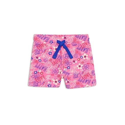 H by hamleys baby girl rainbow play shorts-pink pack of 1