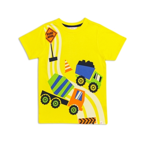 H by hamleys boys game print t-shirt-yellow pack of 1