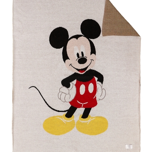Pluchi Knitted AC Classic Mickey Mouse Blanket Multicolor
