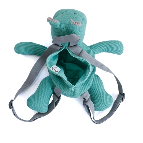 Pluchi Happ Hippo Kids Bag Blue Medium