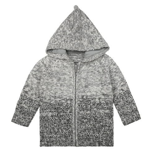 Boys Full Sleeves 3D Details Sweatshirt - Grey