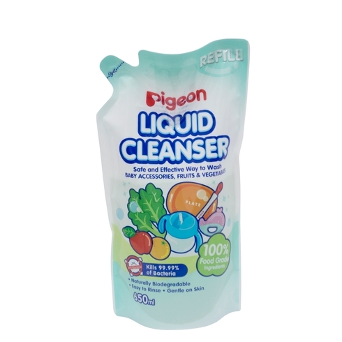 Pigeon liquid cleanser refill pouch green