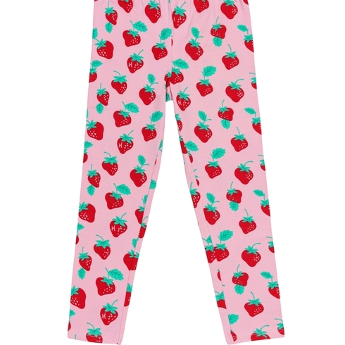 H by Hamleys Girls Leggings Strawberry All Over Print-Multicolor
